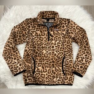 Powder River Outfitters Brown Leopard Print Kids Jacket Size S